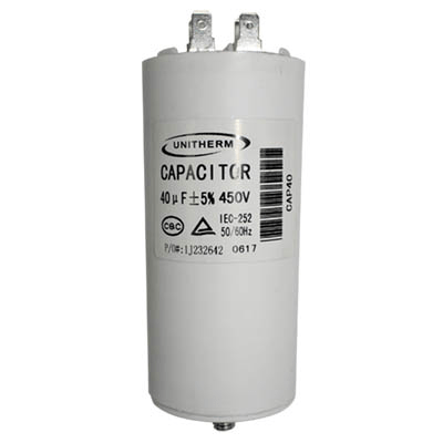 Capacitor, 40 mfd, 450V