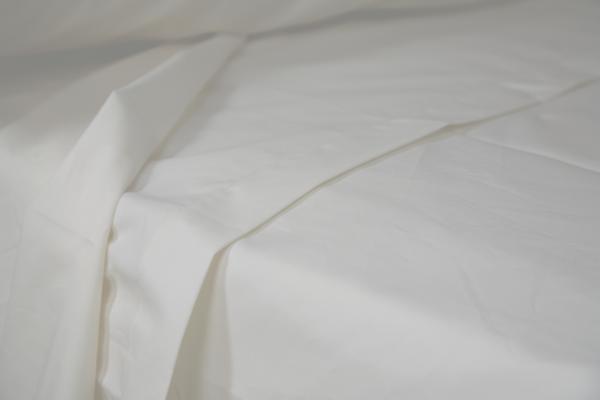 Flat Sheet, Brushed Cotton (100%), White