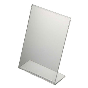 Menu Holder, Clear Acrylic, Single-sided