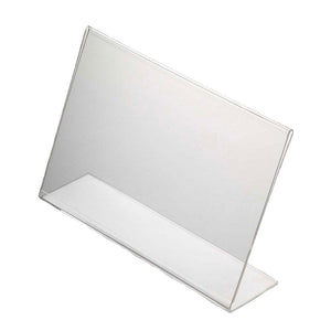 Menu Holder, Clear Acrylic, Single-sided