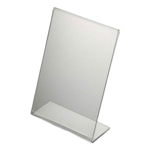 Menu Holder, Clear Acrylic, Single-sided