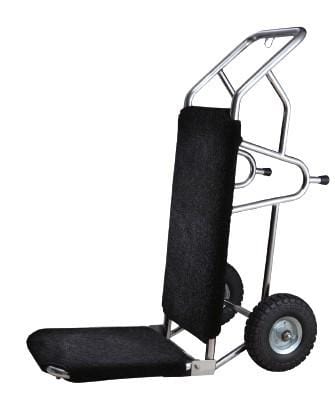 Hotel service luggage trolley, two-wheel
